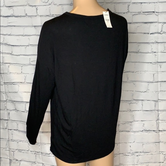🌸NWT EXPRESS BLACK LONG SLEEVE BLOUSE - Picture 7 of 10